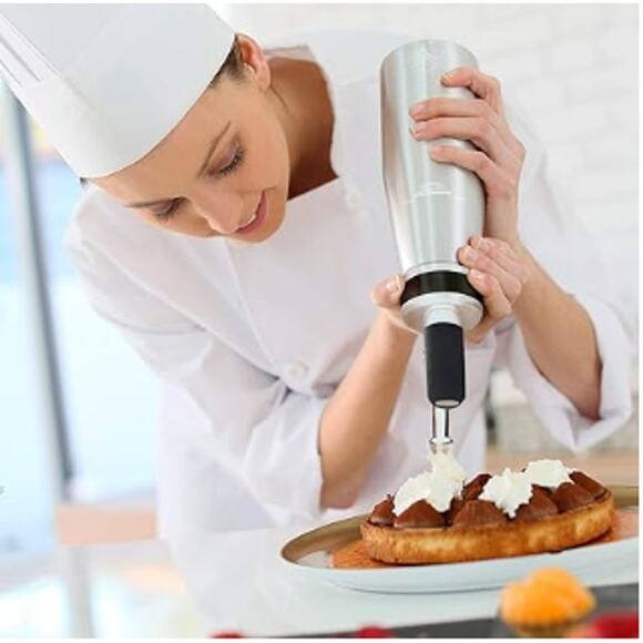 Professional Stainless Steel Whipped Cream Dispenser - Picture 4 of 7